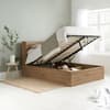 Olden Oak Winged Wooden Ottoman Storage Bed - 5ft King Size