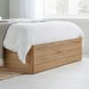 Olden Oak Winged Wooden Ottoman Storage Bed - 5ft King Size