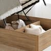 Olden Oak Winged Wooden Ottoman Storage Bed - 5ft King Size