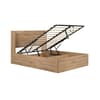 Olden Oak Winged Wooden Ottoman Storage Bed - 5ft King Size