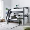 Oliver Grey and White Wooden Storage Triple Sleeper Bunk Bed