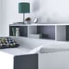 Oliver Grey and White Wooden Storage Triple Sleeper Bunk Bed