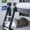 Oliver Grey and White Wooden Storage Triple Sleeper Bunk Bed
