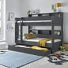 Oliver Grey Wooden Storage Bunk Bed and Underbed Drawer