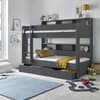 Oliver Grey Wooden Storage Bunk Bed and Underbed Drawer