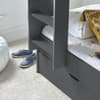 Oliver Grey Wooden Storage Bunk Bed and Underbed Drawer