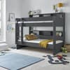 Oliver Grey Wooden Storage Bunk Bed