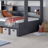 Oliver Grey Wooden Storage Triple Sleeper Bunk Bed