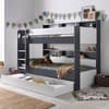 Oliver Grey & White Wooden Bunk Bed and Underbed Drawer