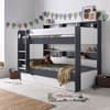 Oliver Grey & White Wooden Bunk Bed and Underbed Drawer