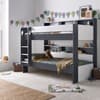 Oliver Grey and White Wooden Storage Bunk Bed