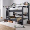 Oliver Grey and White Wooden Storage Bunk Bed