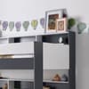 Oliver Grey and White Wooden Storage Bunk Bed