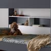 Oliver Grey and White Wooden Storage Bunk Bed