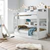 Oliver White Wooden Bunk Bed and Underbed Drawer