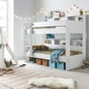 Oliver White Wooden Storage Bunk Bed