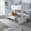 Oliver White Wooden Storage Triple Sleeper Bunk Bed