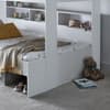 Oliver White Wooden Storage Triple Sleeper Bunk Bed