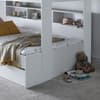 Oliver White Wooden Storage Triple Sleeper Bunk Bed and Underbed Drawer