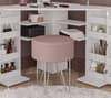 Olivia White Corner Dressing Table With Storage