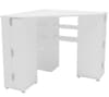 Olivia White Corner Dressing Table With Storage