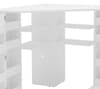 Olivia White Corner Dressing Table With Storage