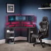 Orbit Grey Wooden Corner Gaming Desk