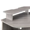 Orbit Grey Oak Wooden Corner Gaming Desk