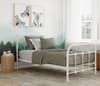 Orea White Metal Bed