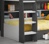 Orion Grey and White Wooden Storage Bunk Bed