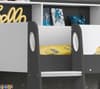 Orion Grey and White Wooden Storage Bunk Bed