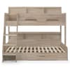 Orion Oak Wooden Storage Triple Sleeper Bunk Bed