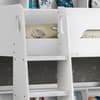 Orion White Wooden Storage Bunk Bed Frame Only - 3ft Single