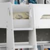 Orion White Bunk Bed with 2 Noah Mattresses Included