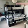 Orion Grey and White Wooden Storage Triple Sleeper Bunk Bed
