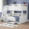 Orion White Wooden Storage Triple Sleeper Bunk Bed