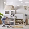 Orpheus Pale Wood and White Wooden Storage Mid Sleeper Kids Bed