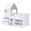 Orpheus White Wooden Storage Mid Sleeper Kids Bed