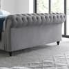 Osborne Grey Velvet Ottoman Storage Bed