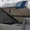 Osborne Grey Velvet Ottoman Storage Bed