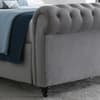 Osborne Grey Velvet Ottoman Storage Bed