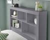 Oscar Grey Wooden Bookcase Ottoman Storage Bed