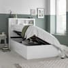 Oscar White Wooden Bookcase Ottoman Storage Bed