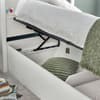 Oscar White Wooden Bookcase Ottoman Storage Bed