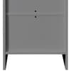 Oslo Grey Wooden 3 Drawer Bedside Table