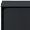 Oslo Black Wooden 2 Drawer Bedside Table