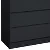 Oslo Black Wooden 4 Drawer Chest