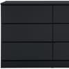 Oslo Black Wooden 6 Drawer Chest
