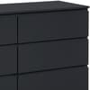 Oslo Black Wooden 6 Drawer Chest