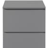 Oslo Grey Wooden 2 Drawer Bedside Table